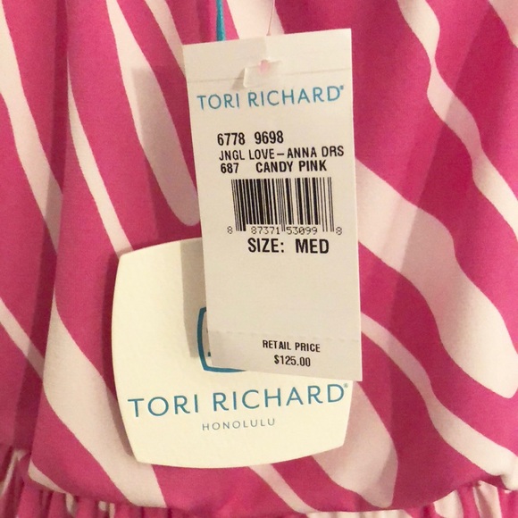SOLD NWT Pink and White High-Low Hawaiian Dress - Picture 5 of 5